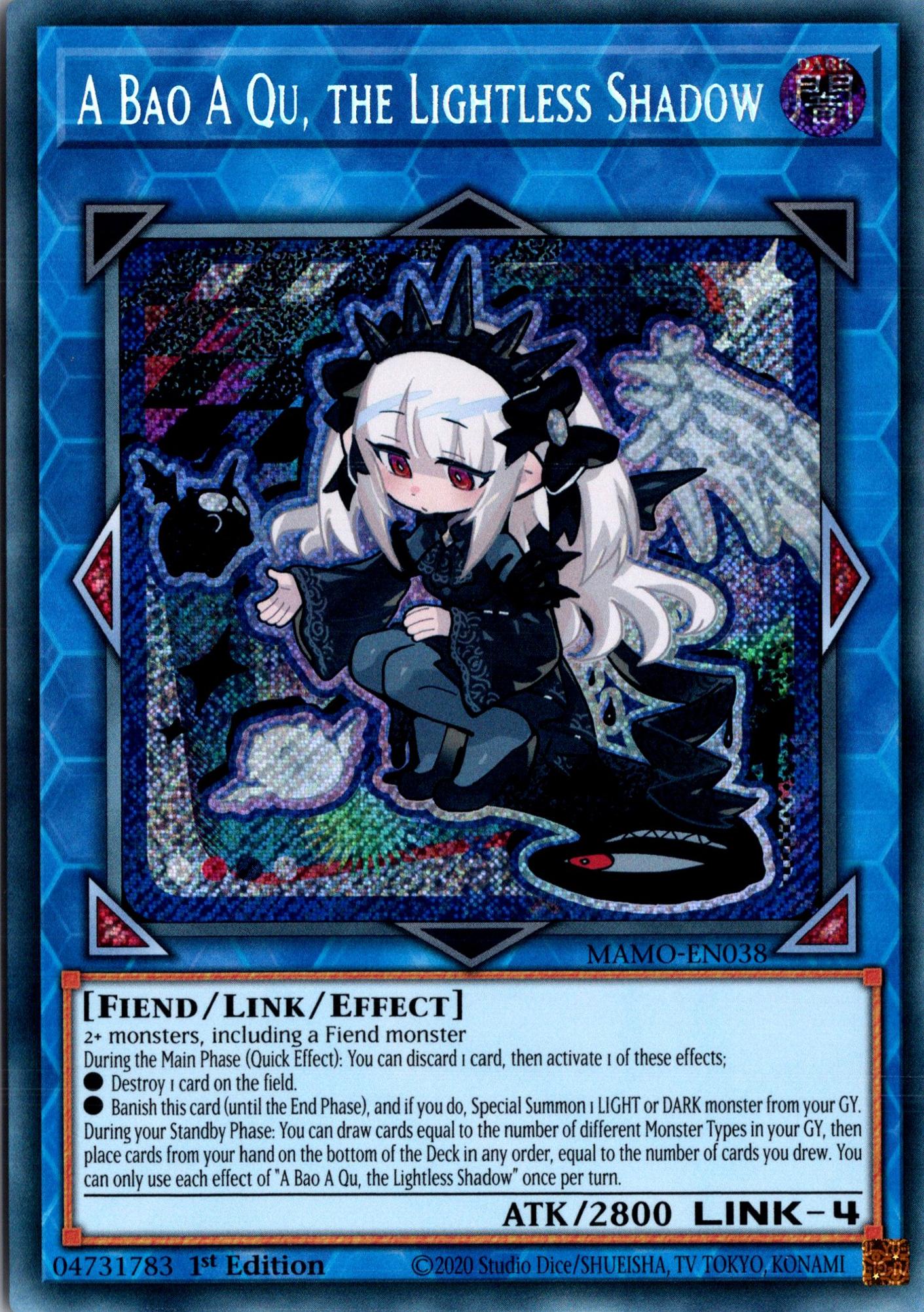 A Bao A Qu, the Lightless Shadow - MAMO-EN038 - 1st Edition - Secret Rare