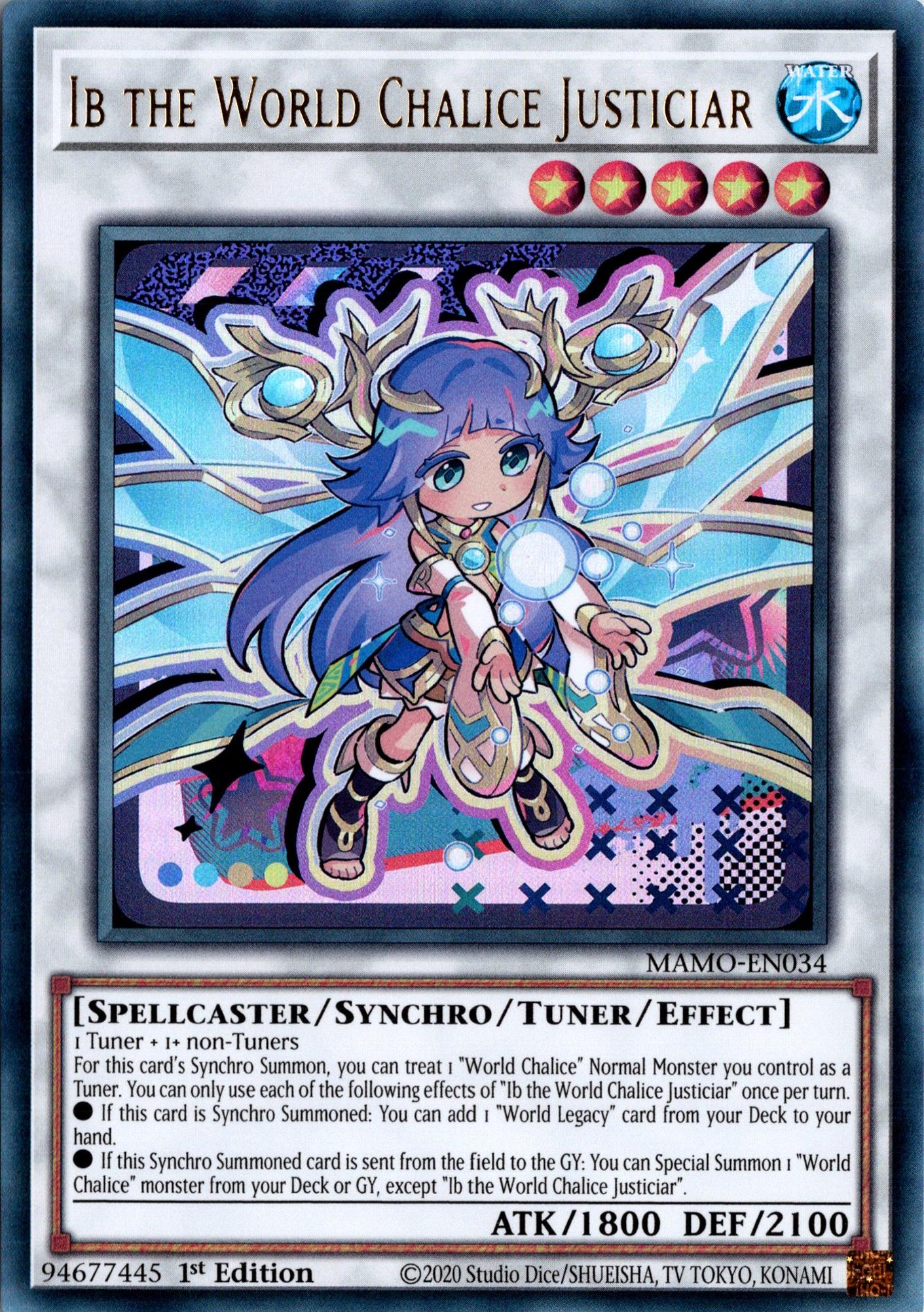 Ib the World Chalice Justiciar (Chibi Art) - MAMO-EN034 - 1st Edition - Ultra Rare