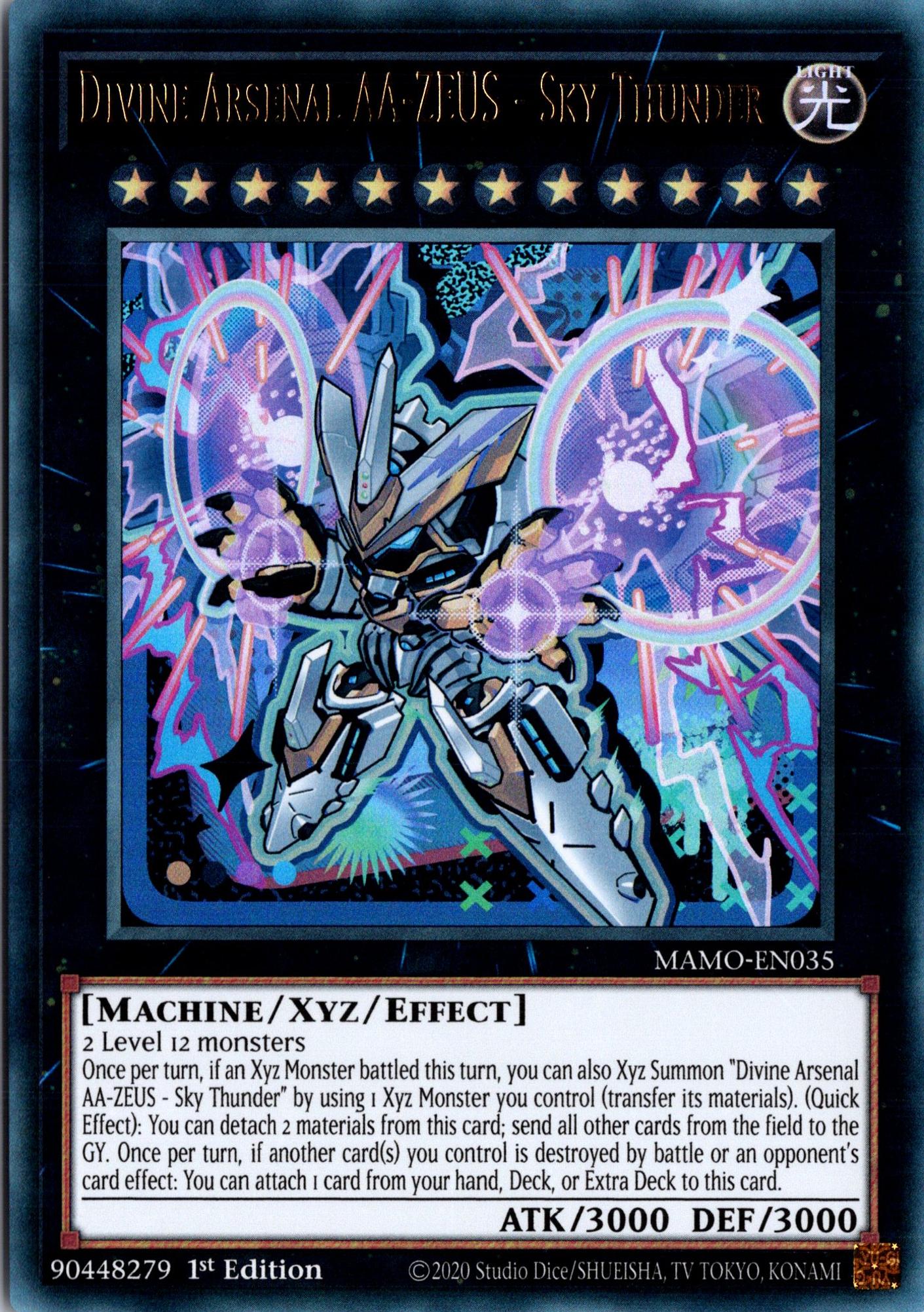 Divine Arsenal AA-ZEUS - Sky Thunder (Chibi Art) - MAMO-EN035 - 1st Edition - Ultra Rare
