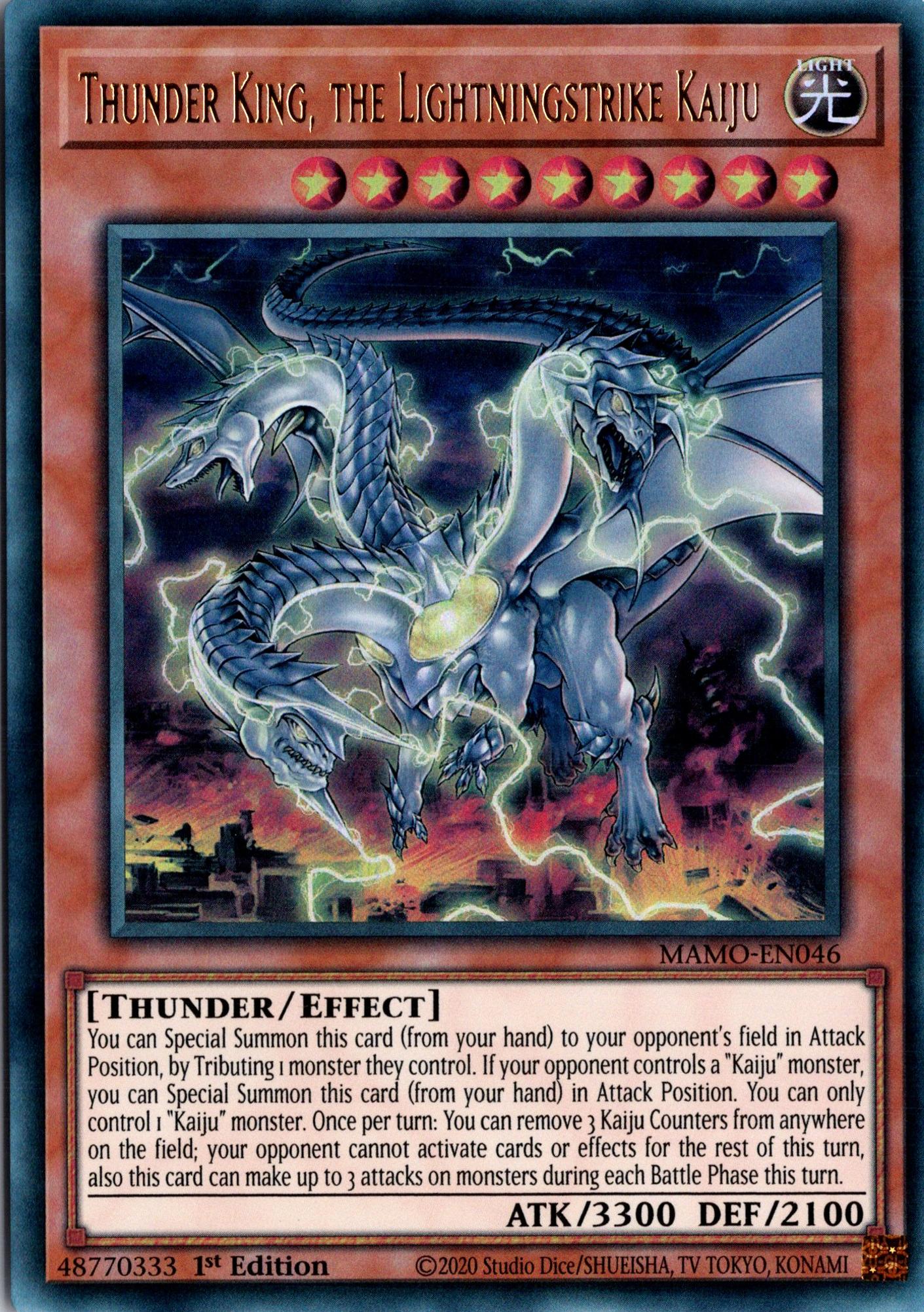 Thunder King, the Lightningstrike Kaiju - MAMO-EN046 - 1st Edition - Ultra Rare