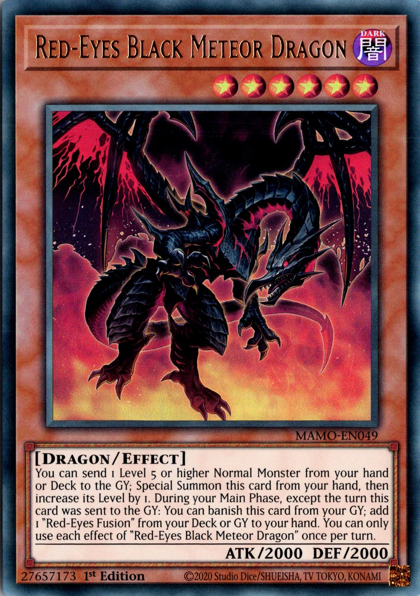 Red-Eyes Black Meteor Dragon - MAMO-EN049 - 1st Edition - Ultra Rare