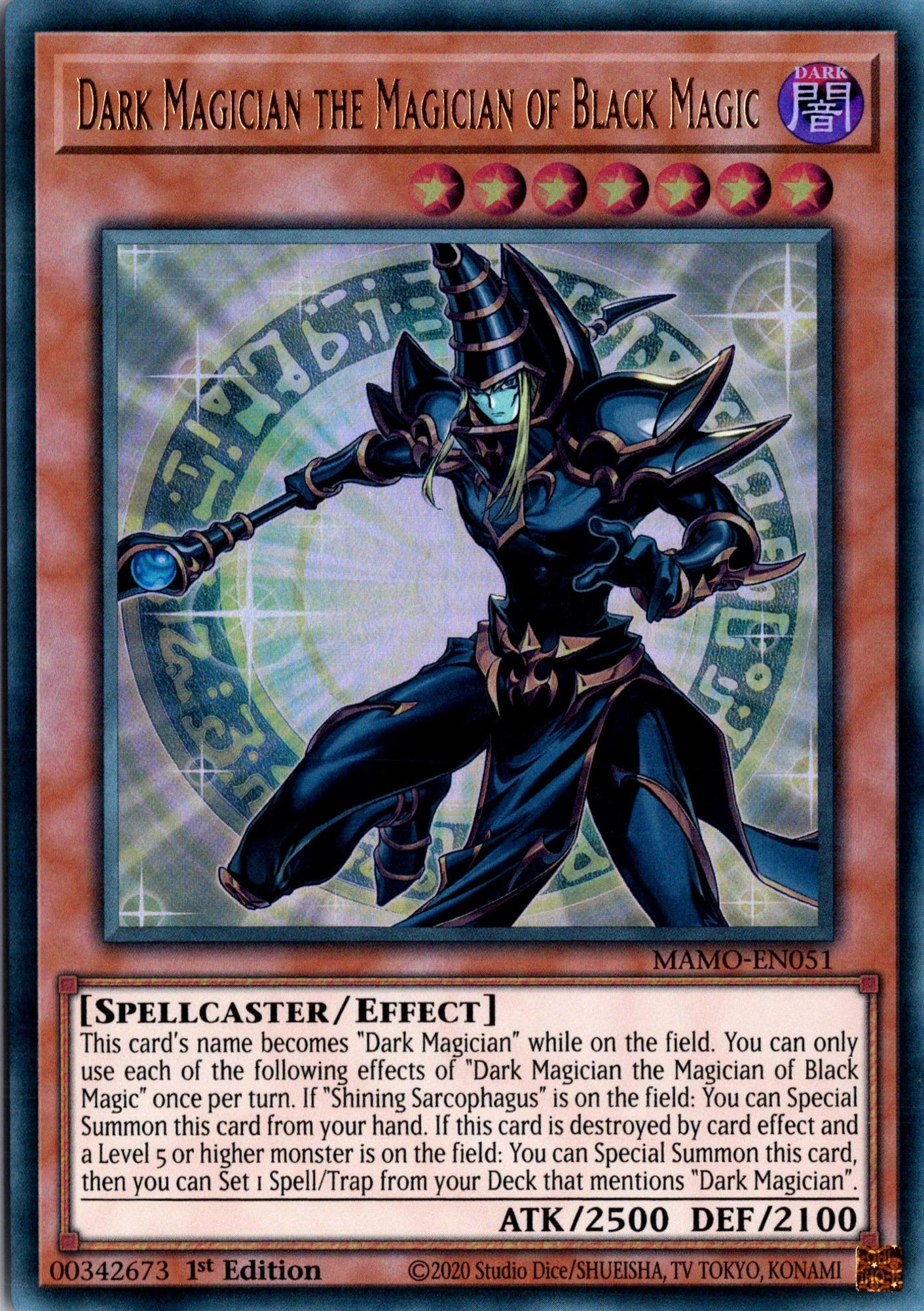 Dark Magician the Magician of Black Magic - MAMO-EN051 - 1st Edition - Ultra Rare