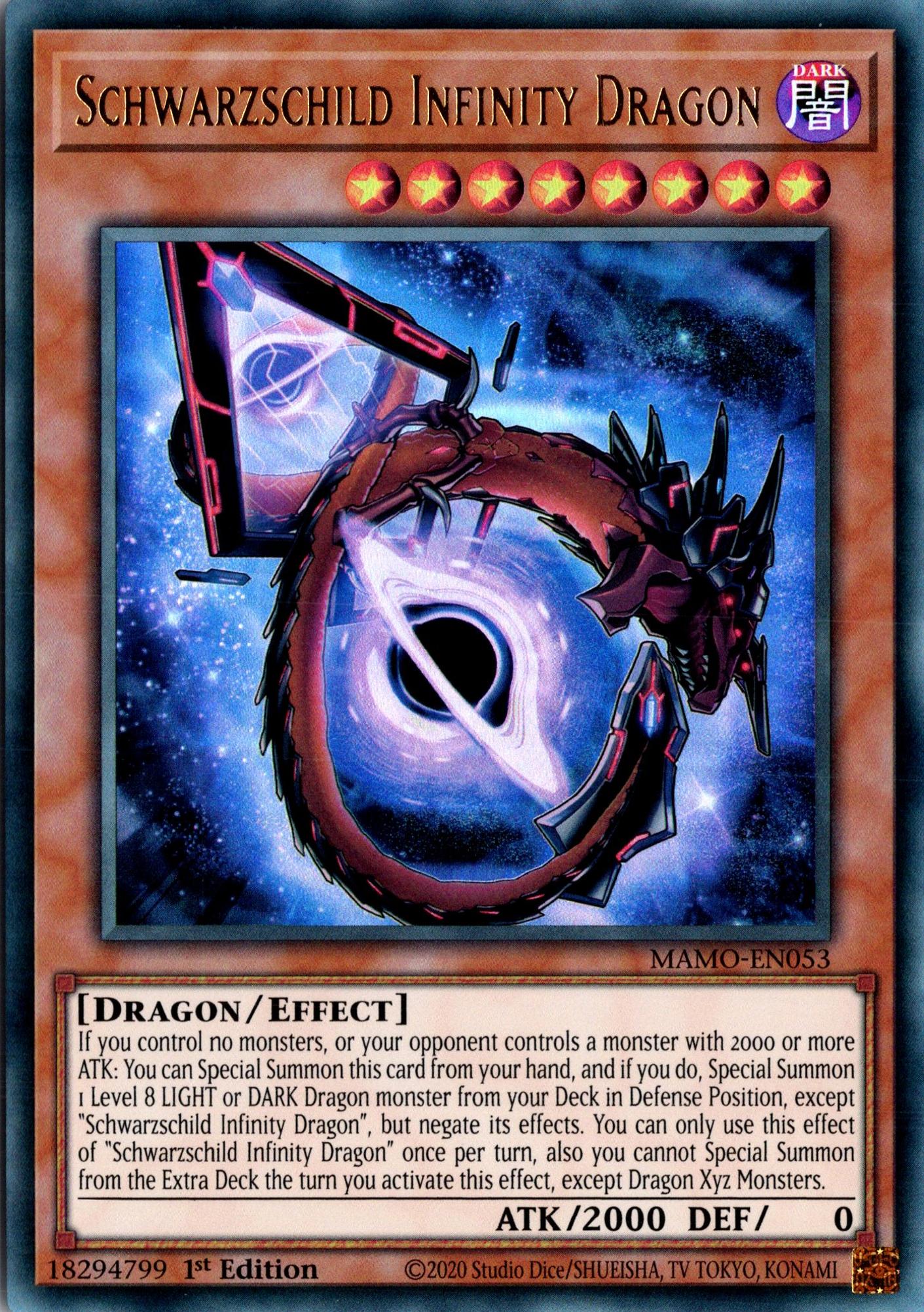 Schwarzschild Infinity Dragon - MAMO-EN053 - 1st Edition - Ultra Rare