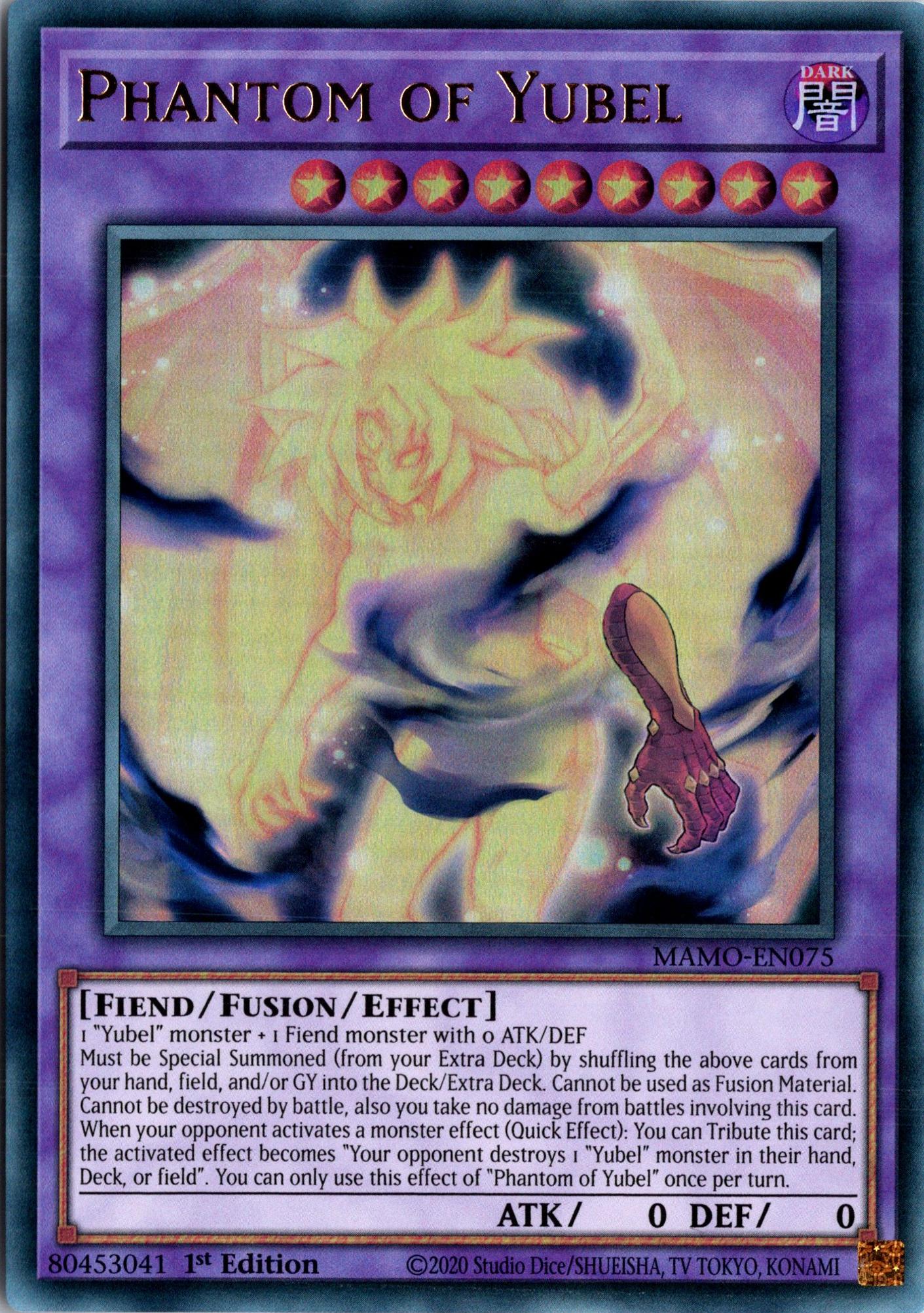 Phantom of Yubel - MAMO-EN075 - 1st Edition - Ultra Rare