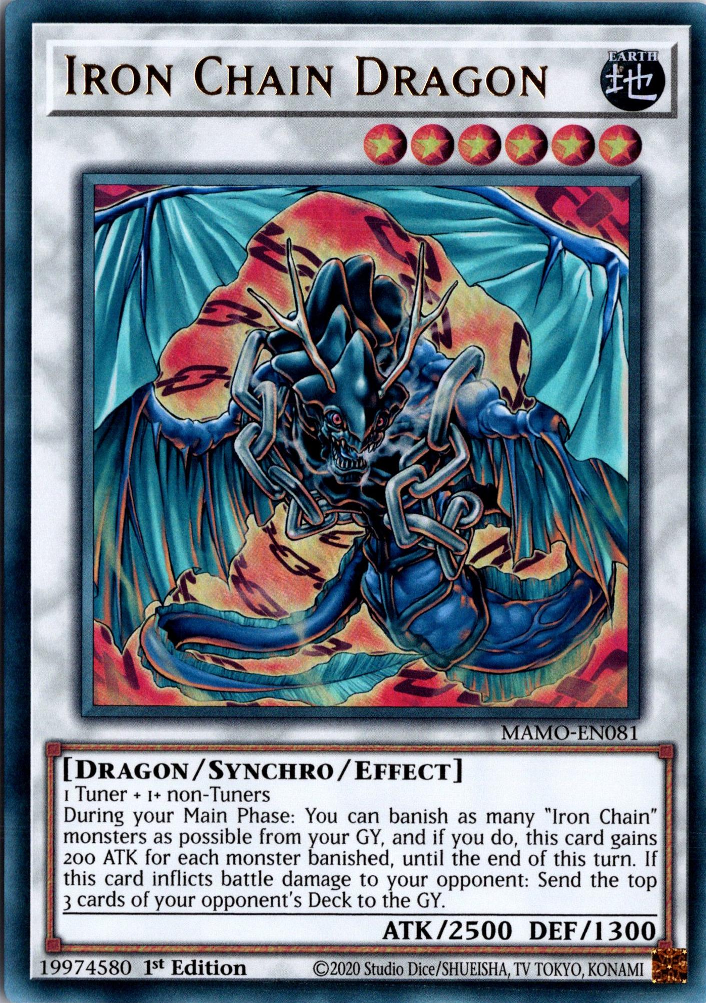Iron Chain Dragon - MAMO-EN081 - 1st Edition - Ultra Rare