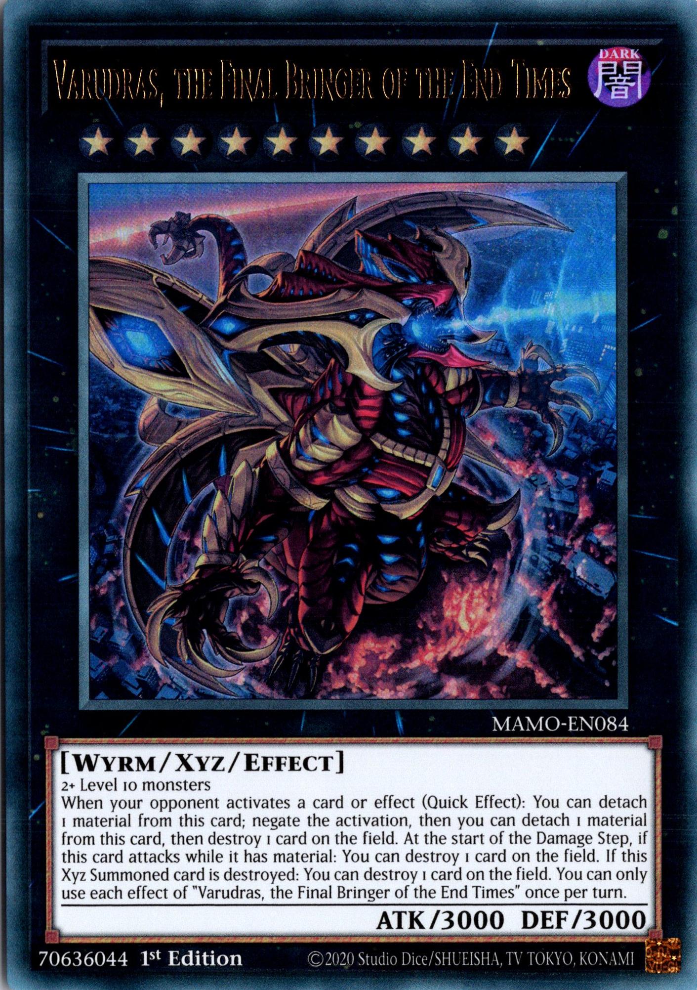 Varudras, the Final Bringer of the End Times - MAMO-EN084 - 1st Edition - Ultra Rare