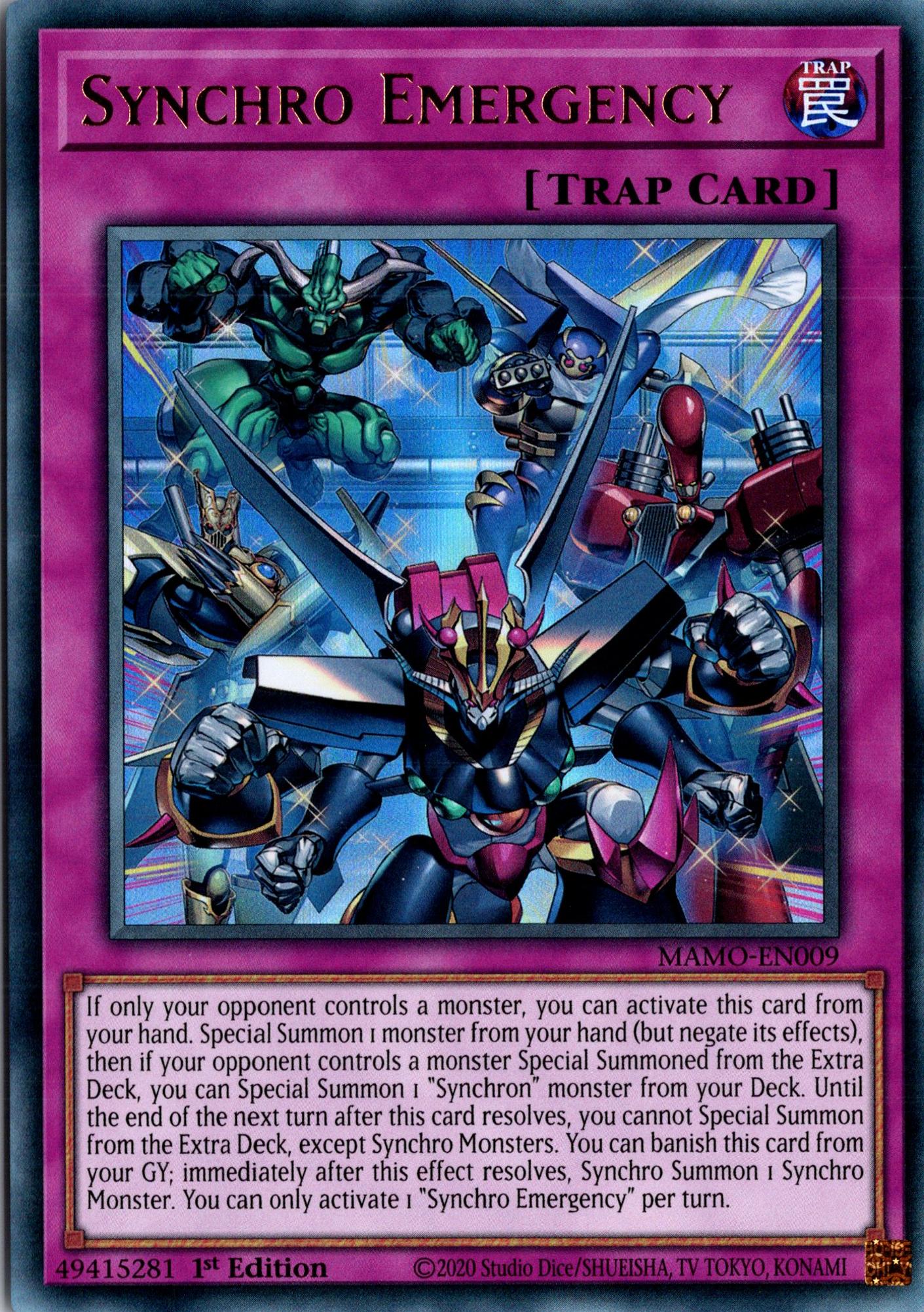 Synchro Emergency - MAMO-EN009 - 1st Edition - Ultra Rare