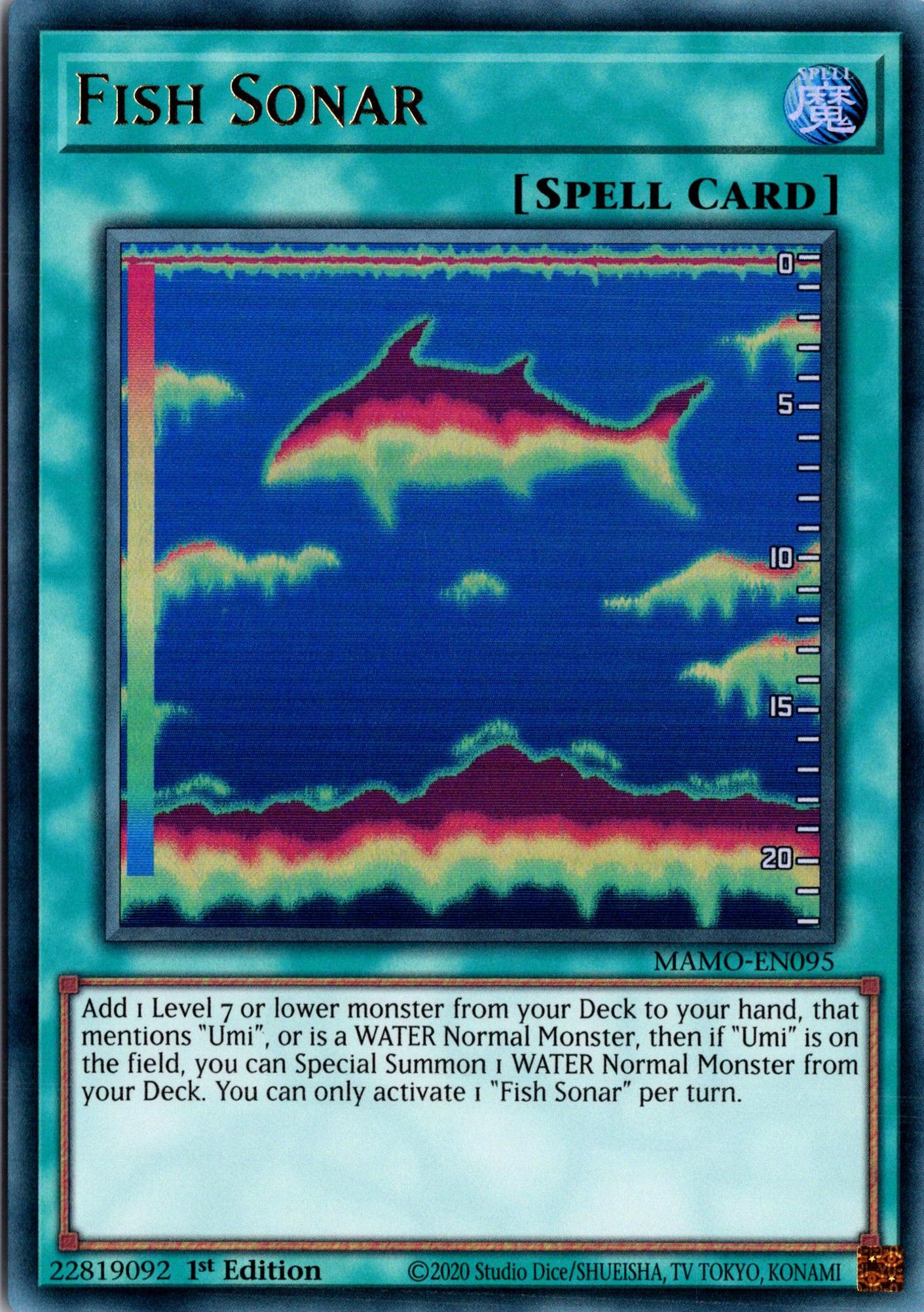 Fish Sonar - MAMO-EN095 - 1st Edition - Ultra Rare