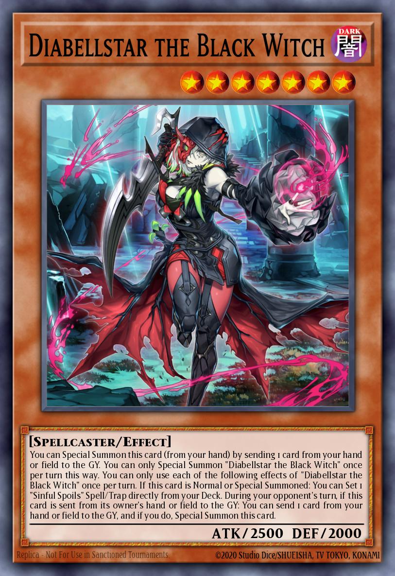 Diabellstar the Black Witch - MP24-EN109 - 1st Edition - Prismatic Secret Rare