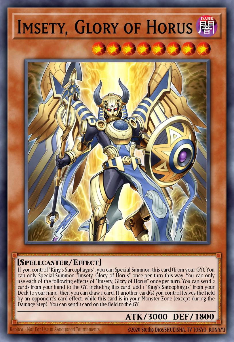 Imsety, Glory of Horus - MP24-EN114 - 1st Edition - Prismatic Secret Rare