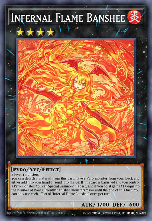 Infernal Flame Banshee - MP24-EN120 - 1st Edition - Prismatic Secret Rare