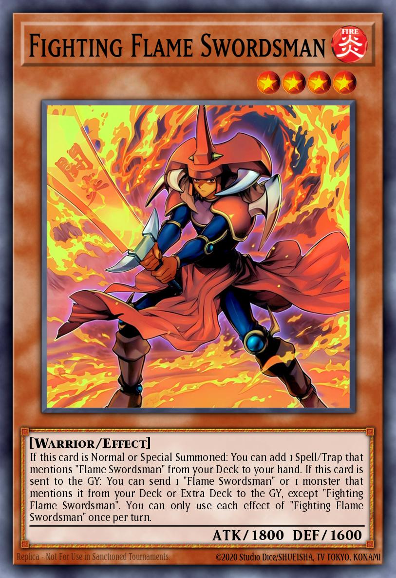 Fighting Flame Swordsman - MP24-EN132 - 1st Edition - Prismatic Secret Rare