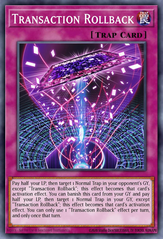 Transaction Rollback - MP24-EN134 - 1st Edition - Prismatic Secret Rare