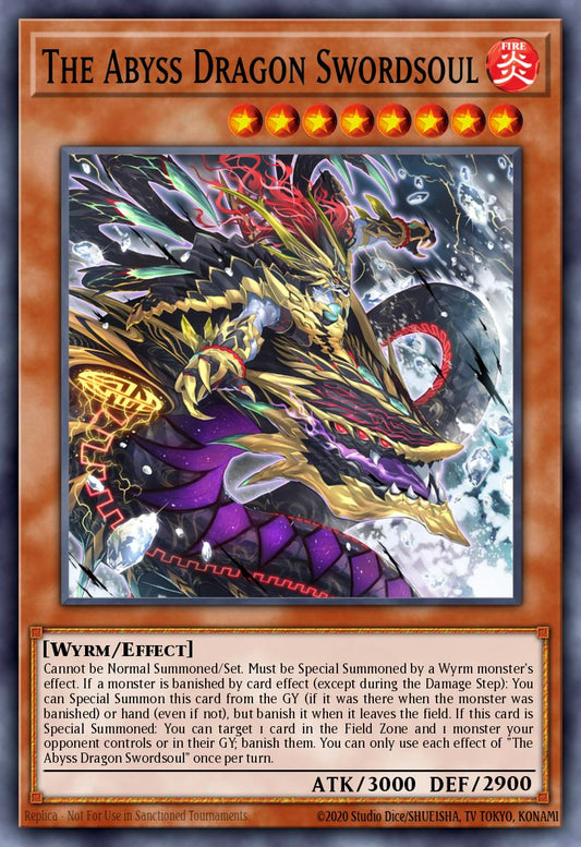 The Abyss Dragon Swordsoul - MP24-EN167 - 1st Edition - Ultra Rare