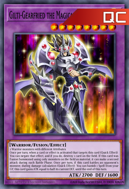 Gilti-Gearfried the Magical Steel Knight - MP24-EN016 - 1st Edition - Quarter Century Secret Rare