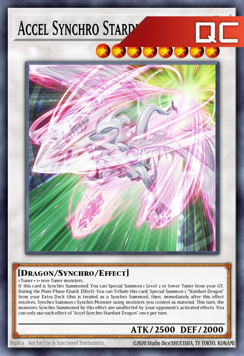 Accel Synchro Stardust Dragon - MP24-EN030 - 1st Edition - Quarter Century Secret Rare