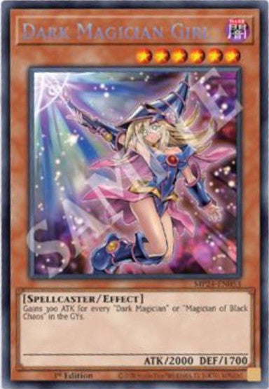 Dark Magician Girl (alternate art) - MP24-EN053 - 1st Edition - Prismatic Secret Rare