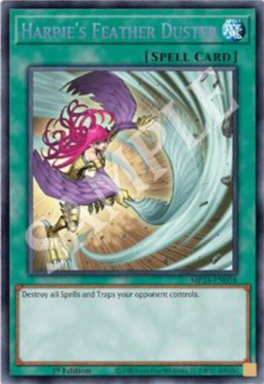 Harpie's Feather Duster (alternate art) - MP24-EN058 - 1st Edition - Prismatic Secret Rare