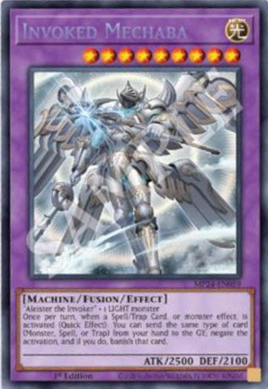 Invoked Mechaba (alternate art) - MP24-EN059 - 1st Edition - Prismatic Secret Rare