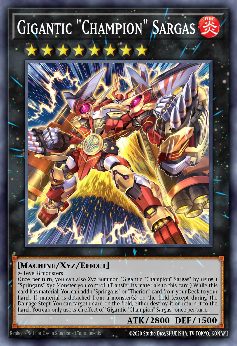 Gigantic "Champion" Sargas - MP24-EN071 - 1st Edition - Prismatic Secret Rare