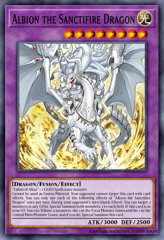 Albion the Sanctifire Dragon - MP24-EN082 - 1st Edition - Prismatic Secret Rare