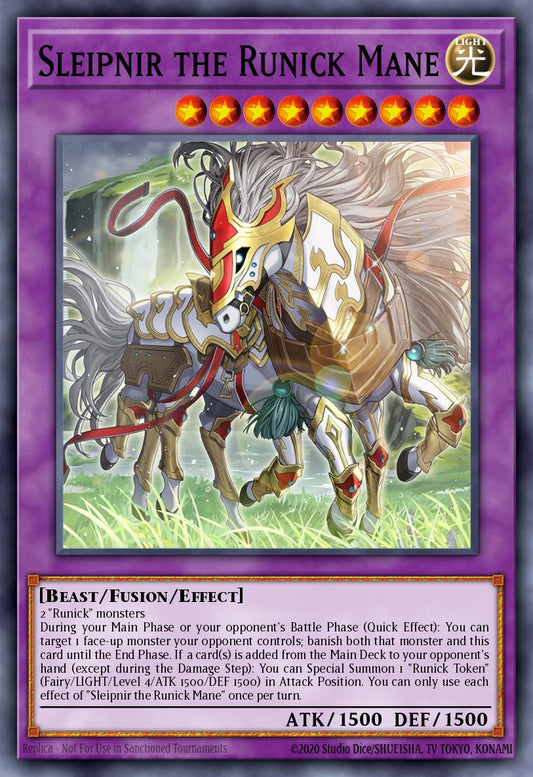 Sleipnir the Runick Mane - MP24-EN096 - 1st Edition - Prismatic Secret Rare