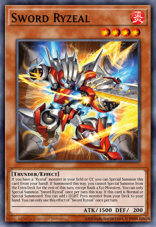 Sword Ryzeal - MP25-EN118 - 1st Edition - Prismatic Secret Rare