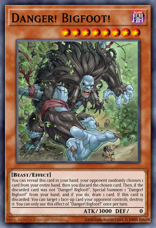Danger! Bigfoot! - MP25-EN140 - 1st Edition - Prismatic Secret Rare