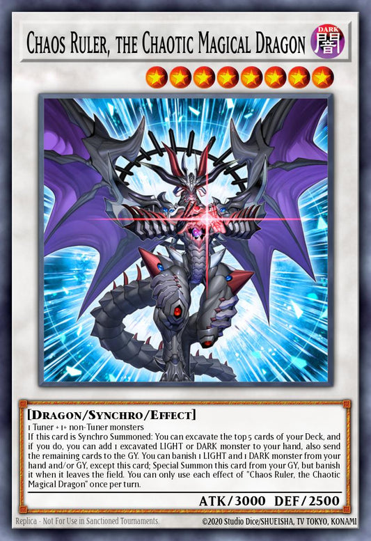 Chaos Ruler, the Chaotic Magical Dragon - MP25-EN150 - 1st Edition - Prismatic Secret Rare