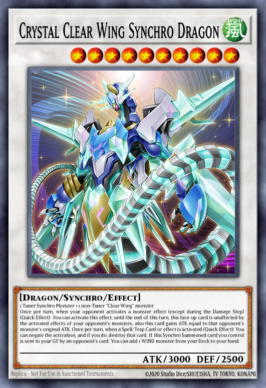 Crystal Clear Wing Synchro Dragon - MP25-EN276 - 1st Edition - Ultra Rare