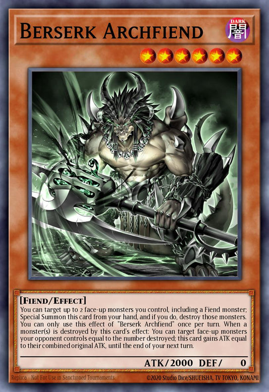 Berserk Archfiend - MP25-EN309 - 1st Edition - Common