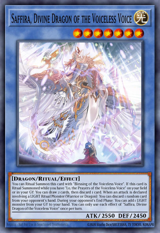 Saffira, Divine Dragon of the Voiceless Voice - MP25-EN352 - 1st Edition - Common