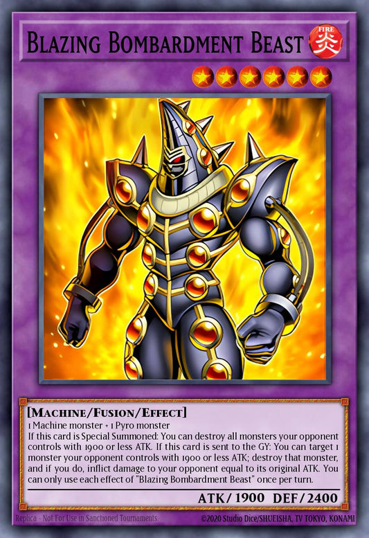 Blazing Bombardment Beast - MP25-EN406 - 1st Edition - Common