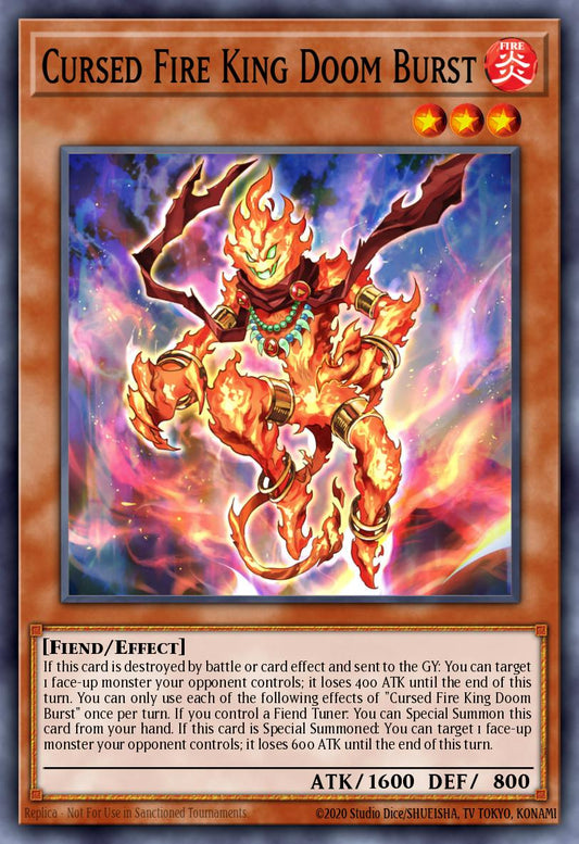 Cursed Fire King Doom Burst - MP25-EN436 - 1st Edition - Common