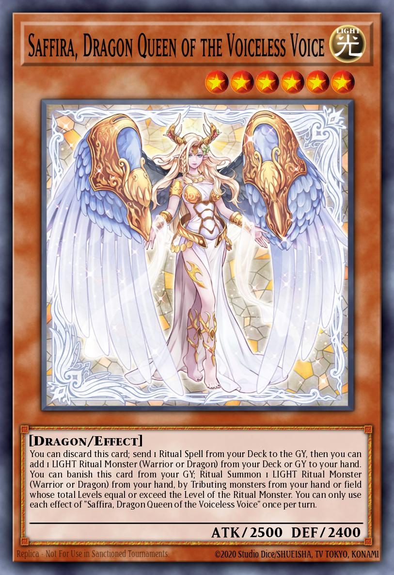 Saffira, Dragon Queen of the Voiceless Voice - MP25-EN053 - 1st Edition - Prismatic Secret Rare