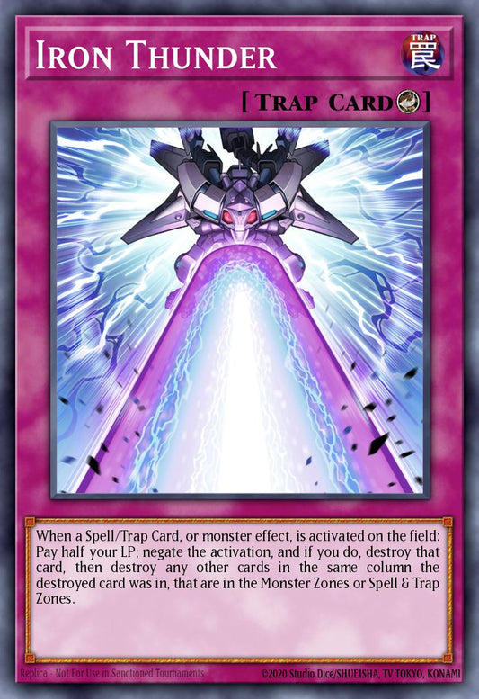 Iron Thunder - MP25-EN058 - 1st Edition - Prismatic Secret Rare