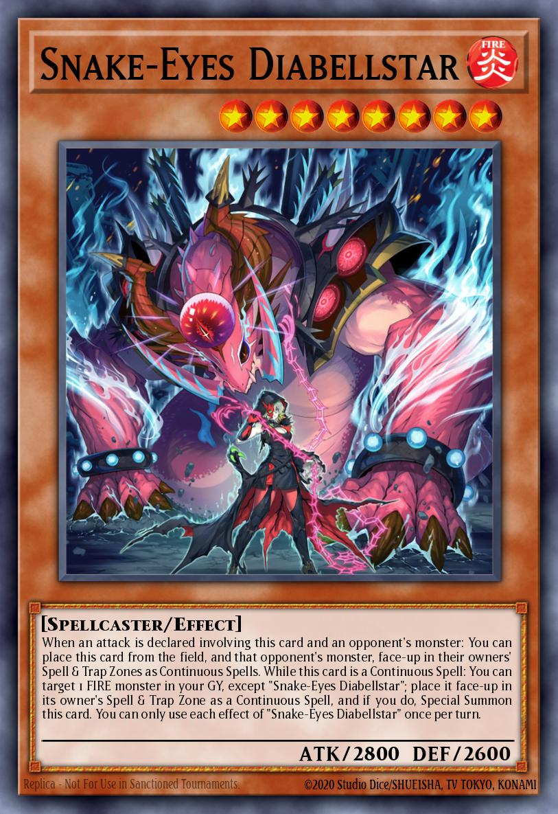 Snake-Eyes Diabellstar - MP25-EN062 - 1st Edition - Prismatic Secret Rare