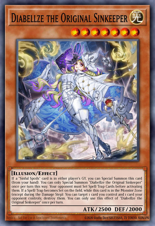 Diabellze the Original Sinkeeper - MP25-EN063 - 1st Edition - Prismatic Secret Rare