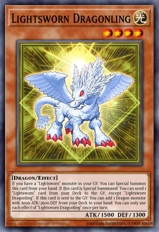 Lightsworn Dragonling - MP25-EN066 - 1st Edition - Prismatic Secret Rare