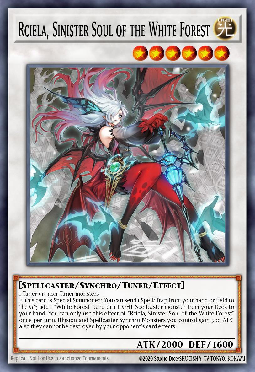 Rciela, Sinister Soul of the White Forest - MP25-EN087 - 1st Edition - Prismatic Secret Rare