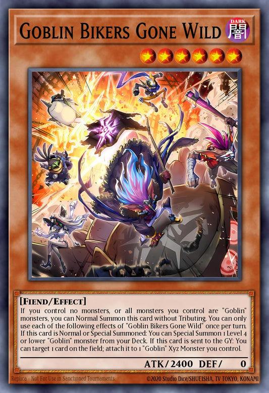 Goblin Bikers Gone Wild - MP25-EN098 - 1st Edition - Prismatic Secret Rare