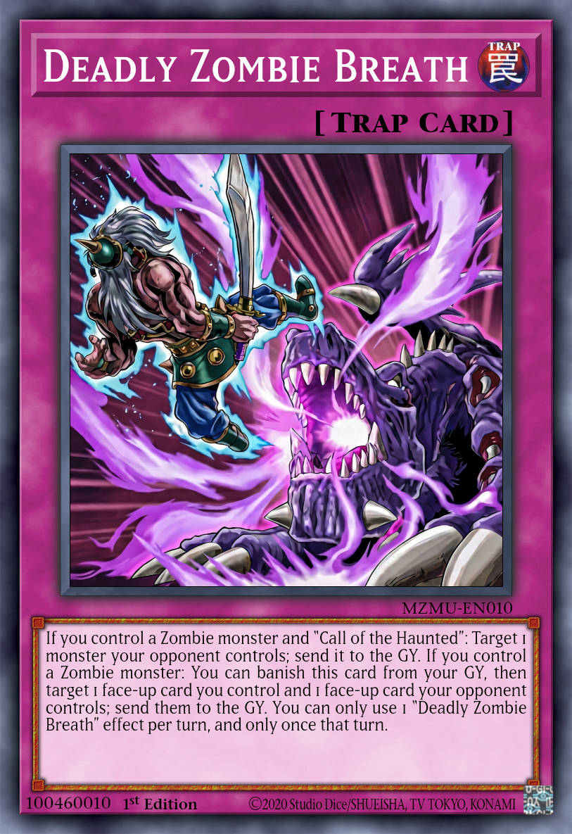 Deadly Zombie Breath - MZMU-EN010 - 1st Edition - Super Rare