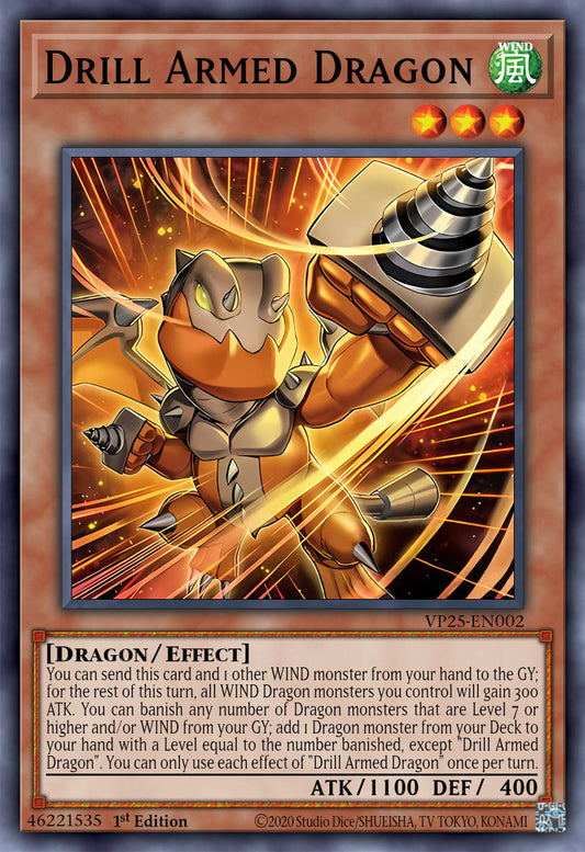 Drill Armed Dragon - MZMU-EN030 - 1st Edition - Rare