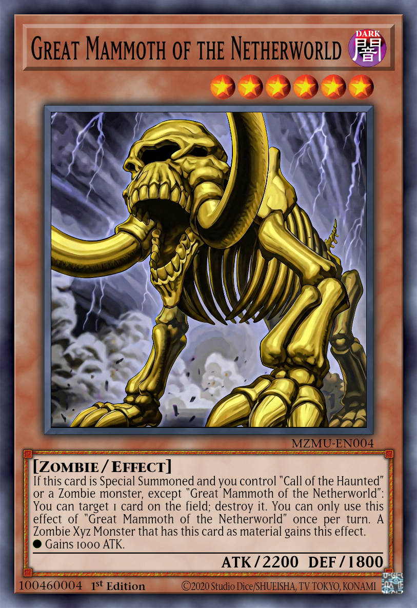 Great Mammoth of the Netherworld - MZMU-EN004 - 1st Edition - Rare