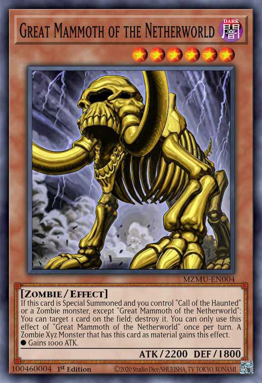 Great Mammoth of the Netherworld - MZMU-EN004 - 1st Edition - Rare