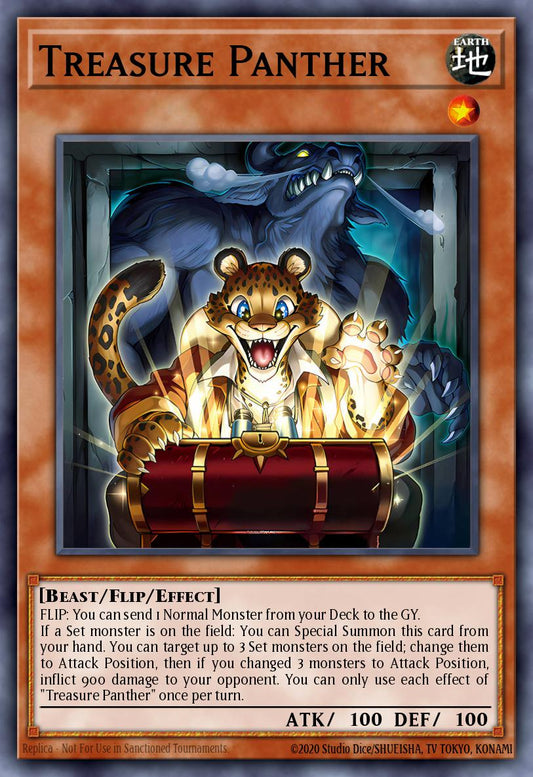 Treasure Panther - MZMU-EN053 - 1st Edition - Super Rare