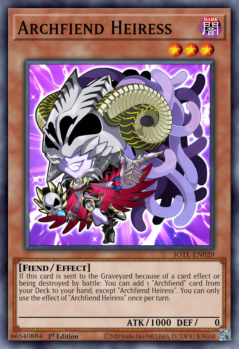 Archfiend Heiress (Chibi Artwork) - MZMU-EN066 - 1st Edition - Secret Rare