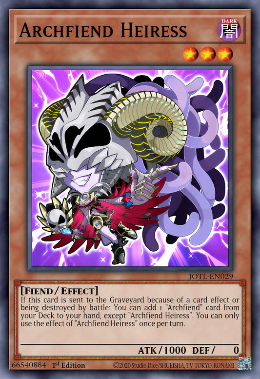 Archfiend Heiress (Chibi Artwork) - MZMU-EN066 - 1st Edition - Secret Rare