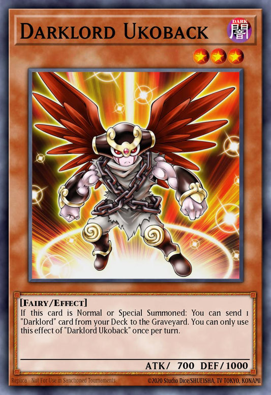 Darklord Ukoback - MZMU-EN076 - 1st Edition - Super Rare