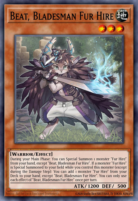 Beat, Bladesman Fur Hire - MZMU-EN087 - 1st Edition - Rare